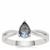 Bi Colour Tanzanite Ring in Sterling Silver 0.65ct