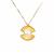 Kaori Cultured Pearl Necklace in Gold Tone Sterling Silver (10.50mm)