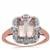 Mawi Kunzite Ring with White Zircon in 9K Rose Gold 2.85cts