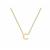 Letter 'C' Necklace  in 9K Gold 43cm/17'