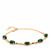 Congo Malachite Bracelet in Gold Tone Sterling Silver 9.25cts