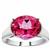 Pure Pink Topaz Ring in Sterling Silver 5.62cts