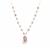 Naturally Lavender Fireball Baroque Pearl Gold Tone Sterling Silver Necklace 