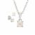 Freshwater Cultured Pearl Set of Earrings and Pendant Necklace in Sterling Silver