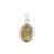 Drusy Pyrite Pendant in Sterling Silver 35cts