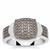 Champagne Diamond Ring in Sterling Silver 0.05ct