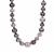 Tahitian Cultured Pearl Necklace  in Sterling Silver