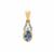 Ceylon Blue Sapphire Pendant with Diamond in 9K Gold 1.15cts
