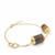 Tiger's Eye Bracelet in Gold Plated Sterling Silver 19.74cts