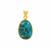 Chrysocolla Malachite Pendant in Gold Plated Sterling Silver 20.70cts