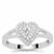 Diamonds Ring in Sterling Silver