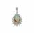 Aquaprase™ Pendant with Aquaiba™ Beryl in Sterling Silver 6.05cts