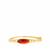 Brazilian Red Agate Gold Tone Sterling Silver Bangle ATGW 6.50cts