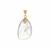 Prasiolite Pendant in Gold Tone Sterling Silver 32.07cts