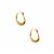 9K Gold Hoop Patterned Earrings 0.38g
