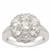Ratanakiri, White Zircon Ring in Sterling Silver 2.80cts