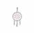Morganite Pendant in Sterling Silver 2.36cts