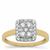 9K Gold Diamond Ring 0.51cts