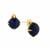 Lapis Lazuli Earrings in Gold Tone Sterling Silver 8.05cts