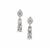 Zambezia Morganite Earrings with Diamond in Sterling Silver 1.20cts