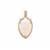 Ethiopian Opal Pendant with Diamonds in 18K Gold 11.86cts
