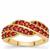 Burmese Red Spinel Ring in 9k Gold 1ct