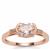 Alto Ligonha Morganite Ring with Natural Pink Diamond in 9K Rose Gold 1.05cts