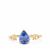 AAA Tanzanite Ring with Diamonds in 9K Gold 1.10cts 