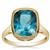 London Blue Topaz Ring in 9K Gold 6.55cts