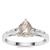 Serenite Ring with White Zircon in Sterling Silver 1.16cts