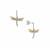 Diamonds Earrings in Two Tone Gold Plated Sterling Silver 0.50ct