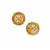 Lehrer Torus Diamantina Citrine Earrings with Champagne Diamonds in 9K Gold 2.75cts