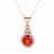 Mexican Fire Opal Necklace with Diamonds in 18K Gold 2.86cts