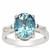 Versailles Topaz Ring with White Zircon in Sterling Silver 4.75cts