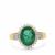 Zambian Emerald Ring with Diamonds in 18K Gold 3.52cts
