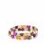 Multi-Colour Kaori Cultured Pearl Stretchable Bracelet in Sterling Silver  (6.50mm)