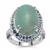 Aquaprase & Sapphire, Tanzanite, White Zircon Ring in Sterling Silver 14.05cts