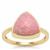 Norwegian Thulite Ring in Gold Plated Sterling Silver 5.88cts