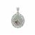 Aquaprase™, Aquaiba™ Beryl Pendant White Zircon with in Sterling Silver 5.15cts