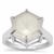 The Lotus Cut Crystal Quartz Ring in Sterling Silver 8.05cts