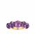 Zambian Amethyst Ring in Gold Tone Sterling Silver 8.17cts