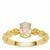 Ratanakiri Zircon Ring in Gold Plated Sterling Silver 1ct