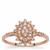 Natural Pink Diamonds Ring in 9K Rose Gold 0.34ct