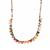 Multi-Colour Tourmaline Necklace in Gold Tone Sterling Silver 50cts