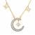White Topaz Necklace in Gold Plated Sterling Silver 1.40cts