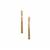 Ombre Champagne Diamonds Earrings with White Diamonds in 9K Gold 0.52ct