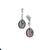 Kaori Freshwater Cultured Pearl Earrings with White Topaz in Sterling Silver
