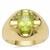 AAA Jilin Peridot Ring in Gold Plated Sterling Silver 2cts