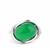 Green Onyx Ring in Sterling Silver 5cts