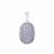 Blue Lace Agate Pendant in Sterling Silver 10.38cts